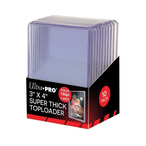 Ultra Pro 3" x 4" 10 pt Thick Toploaders 10 Pack