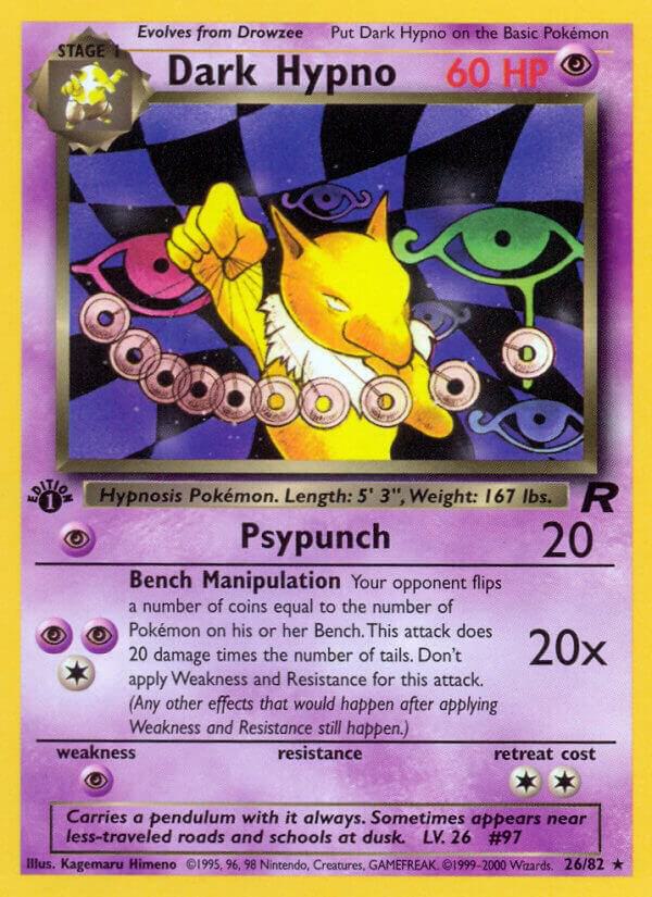 Dark Hypno (26) Rare Team Rocket 26/82 MP
