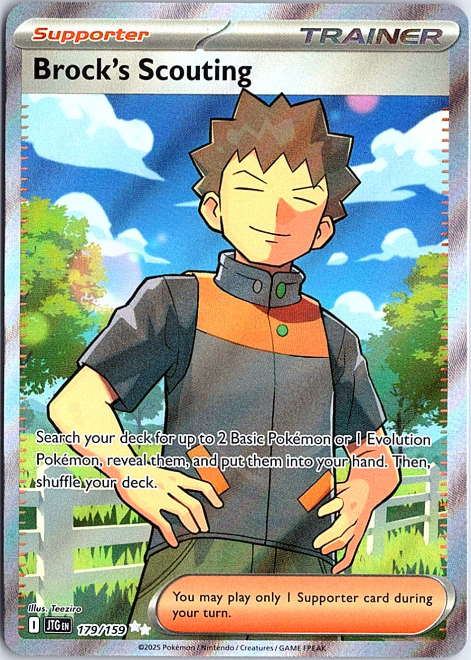 Brock's Scouting Ultra Rare SV09: Journey Together 179/159 NM