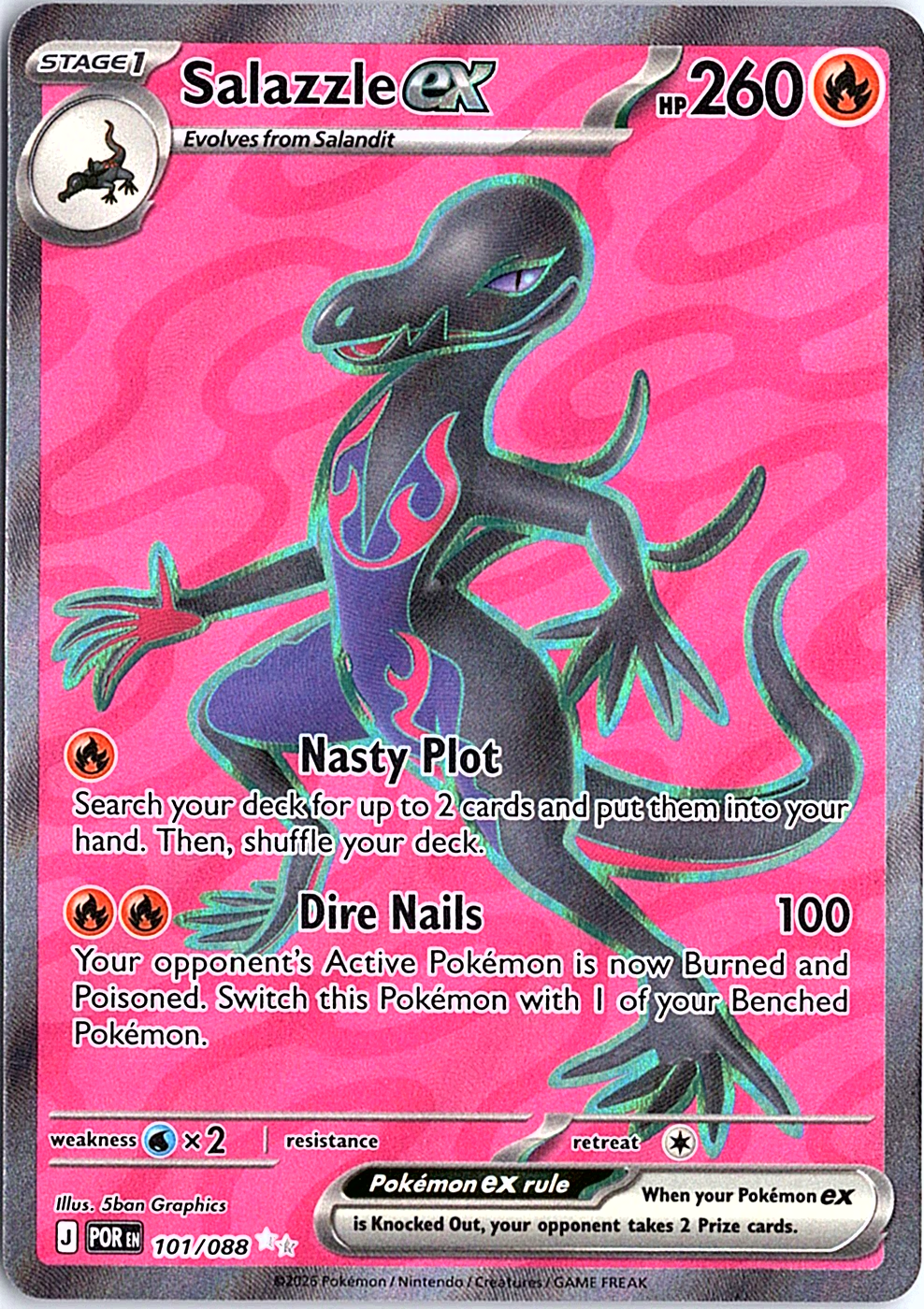 Salazzle ex Ultra Rare ME03: Perfect Order 101/088 NM