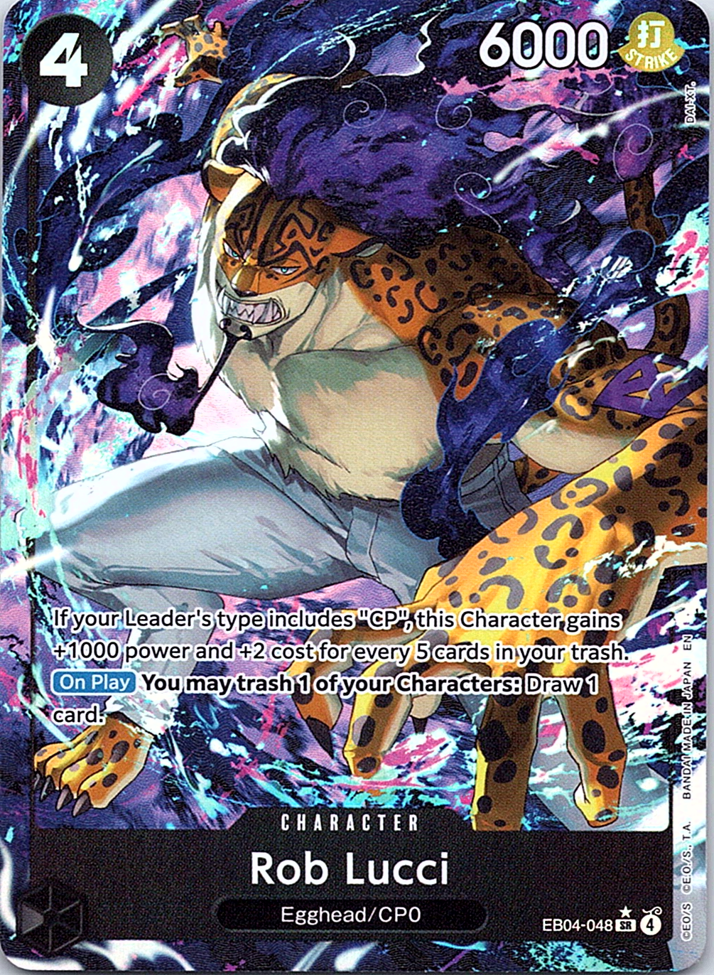 Rob Lucci (Alternate Art) SR Adventure on Kami's Island EB04-048 NM