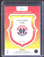 2024-25 Panini Select - Silver Prizm Alexandre Sarr 73 Green RC