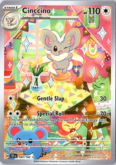 Cinccino Illustration Rare SV05: Temporal Forces 183/162 NM