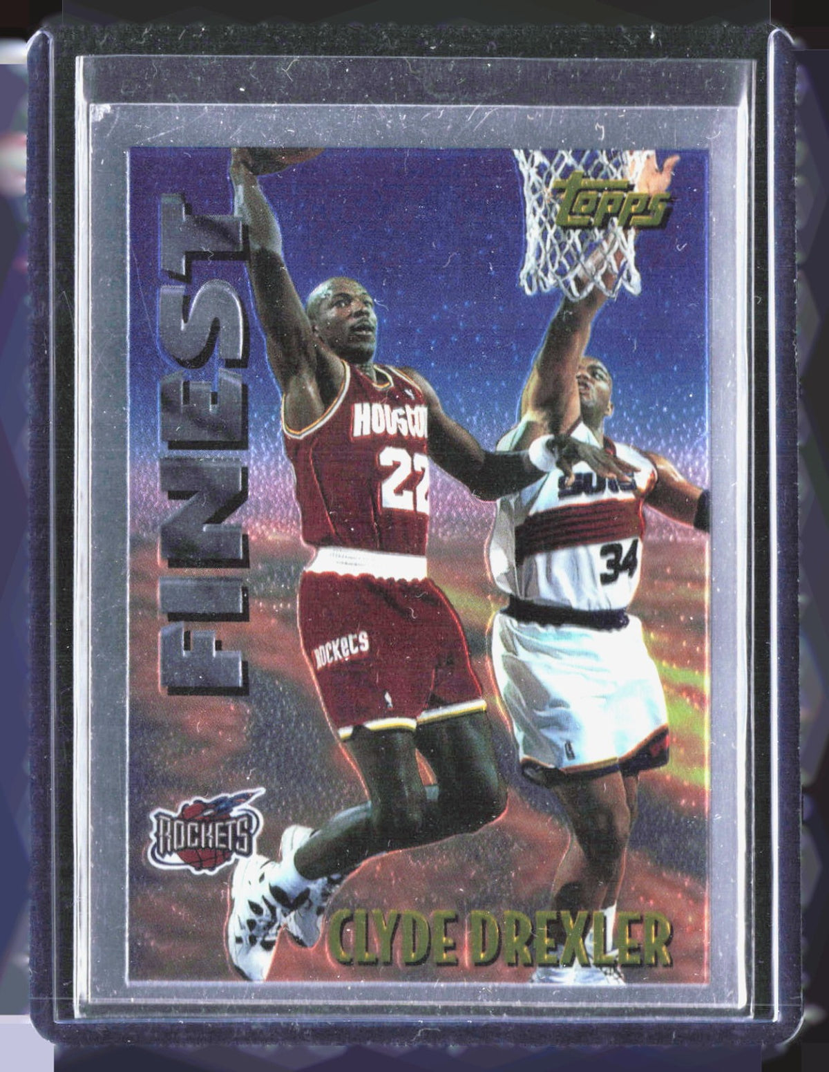 1995-96 Topps - Mystery Finest Clyde Drexler M3 Basketball Houston Rockets