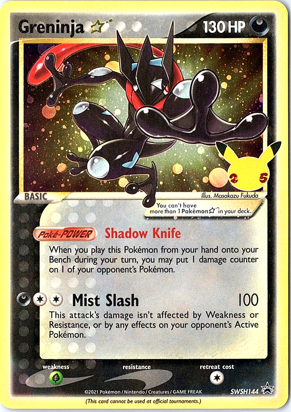 Greninja Star Promo SWSH: Sword & Shield Promo Cards SWSH144 NM