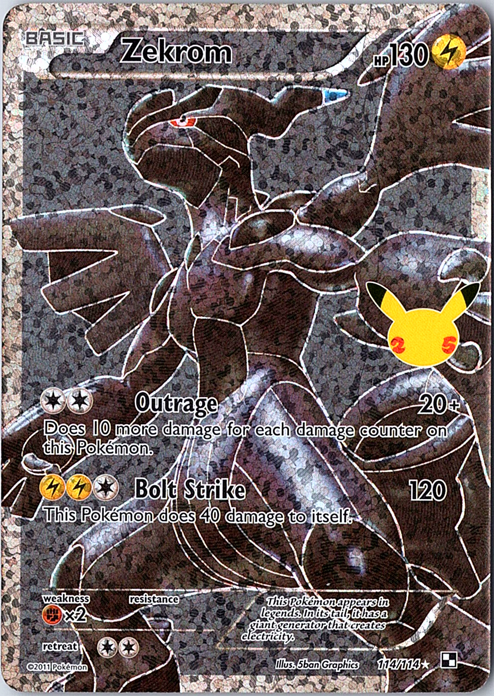 Zekrom Classic Collection Celebrations: Classic Collection 114/114 NM