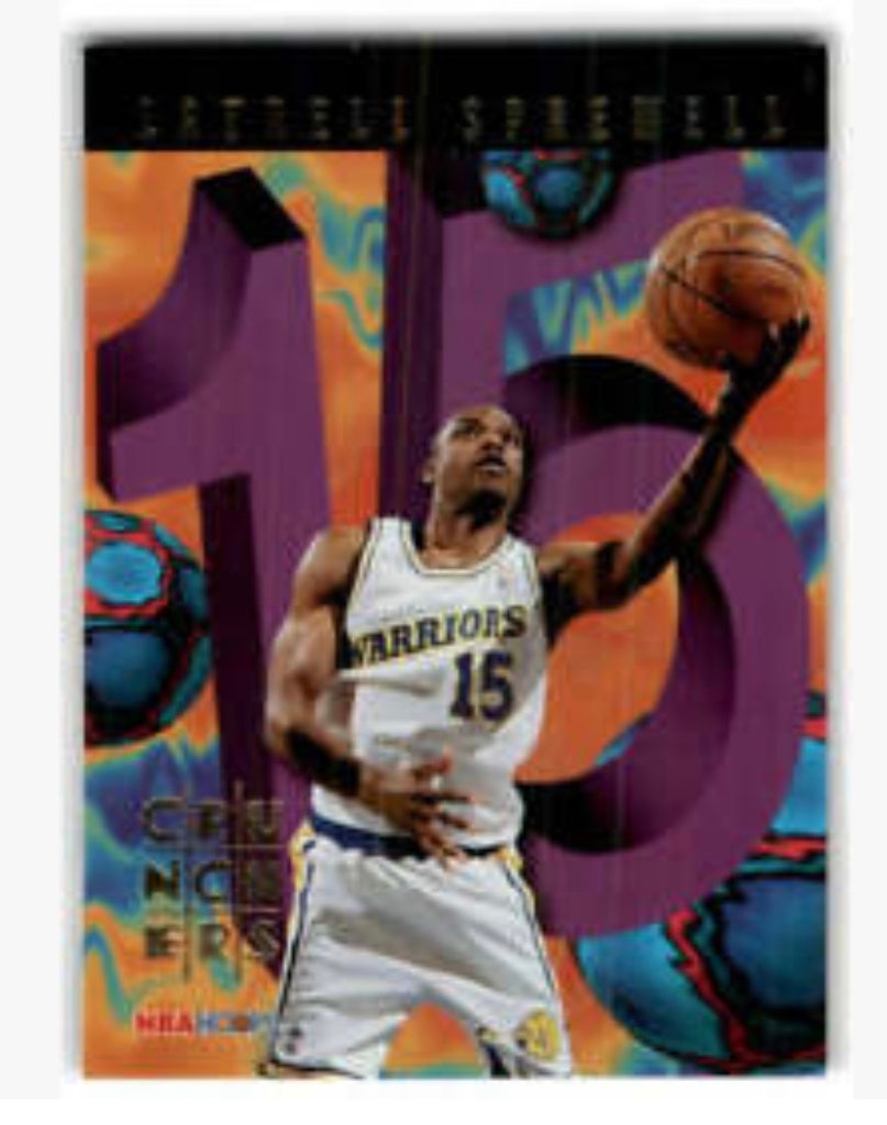 1994 NBA hoops Crunchers Latrell Sprewell Card7