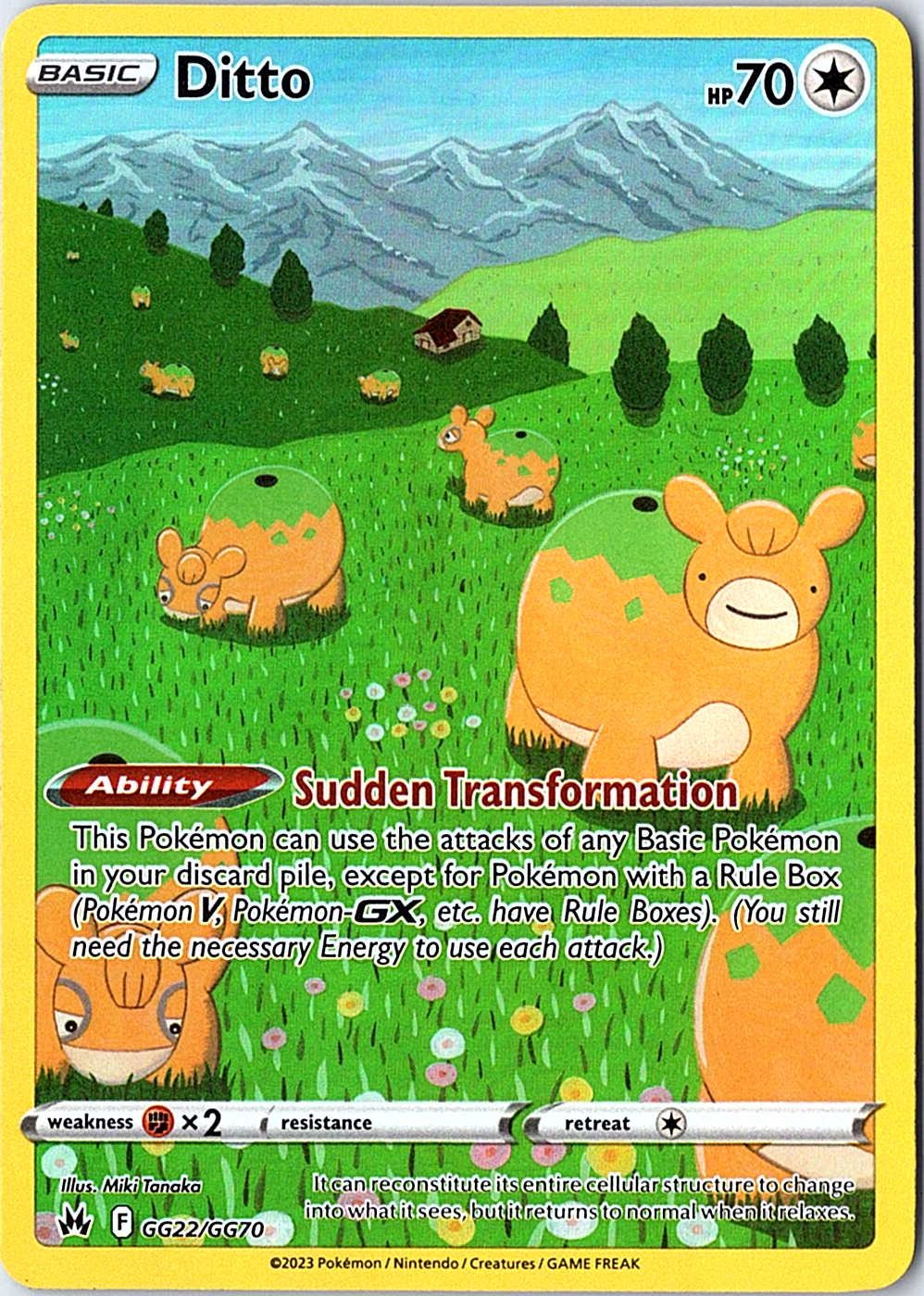 Ditto Ultra Rare SWSH: Crown Zenith: Galarian Gallery GG22/GG70 NM
