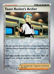 Team Rocket's Archer DRI 170/182 Reverse Holo NM
