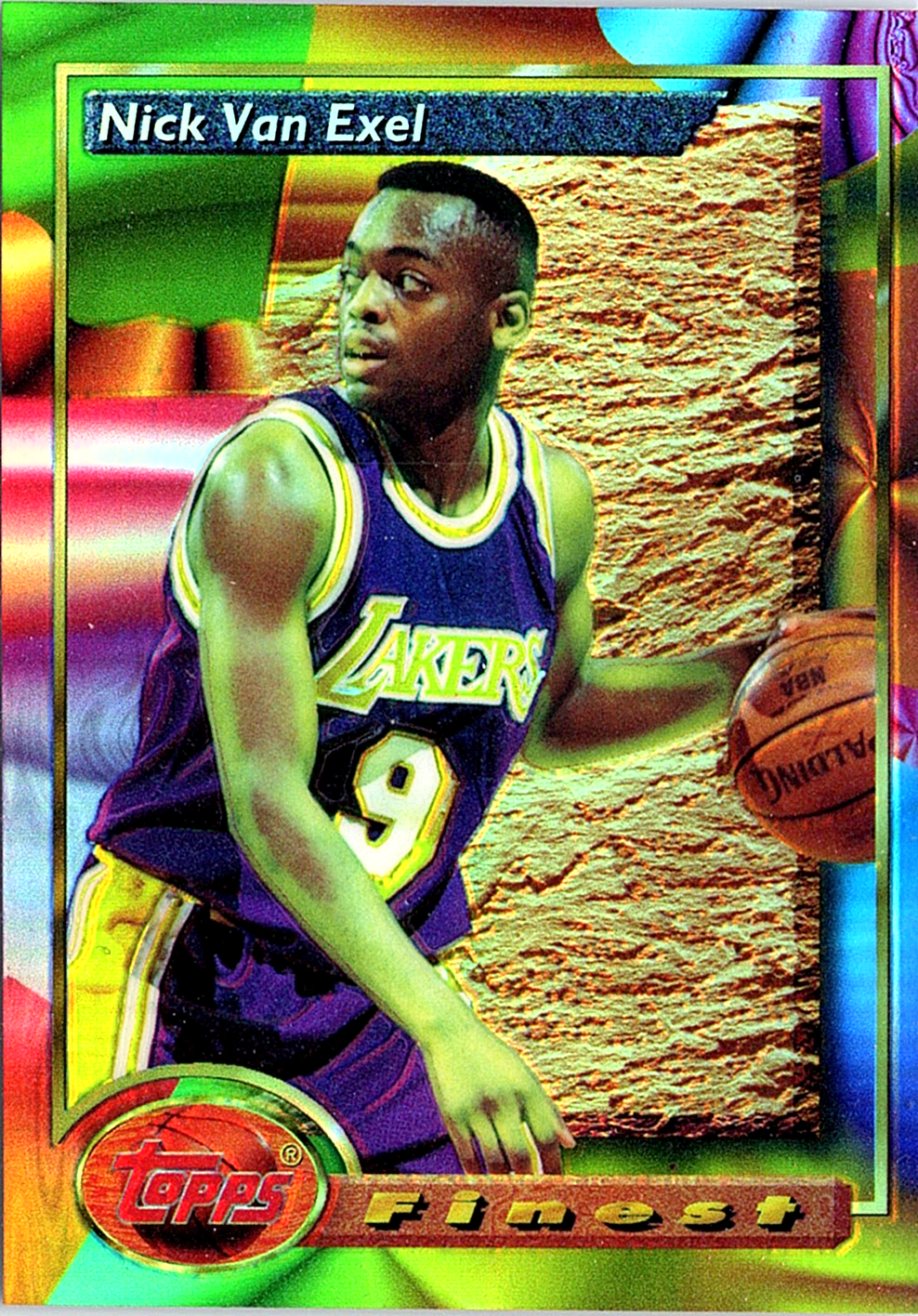 1993-94 Finest - Refractors Nick Van Exel 50 Basketball Los Angeles Lakers