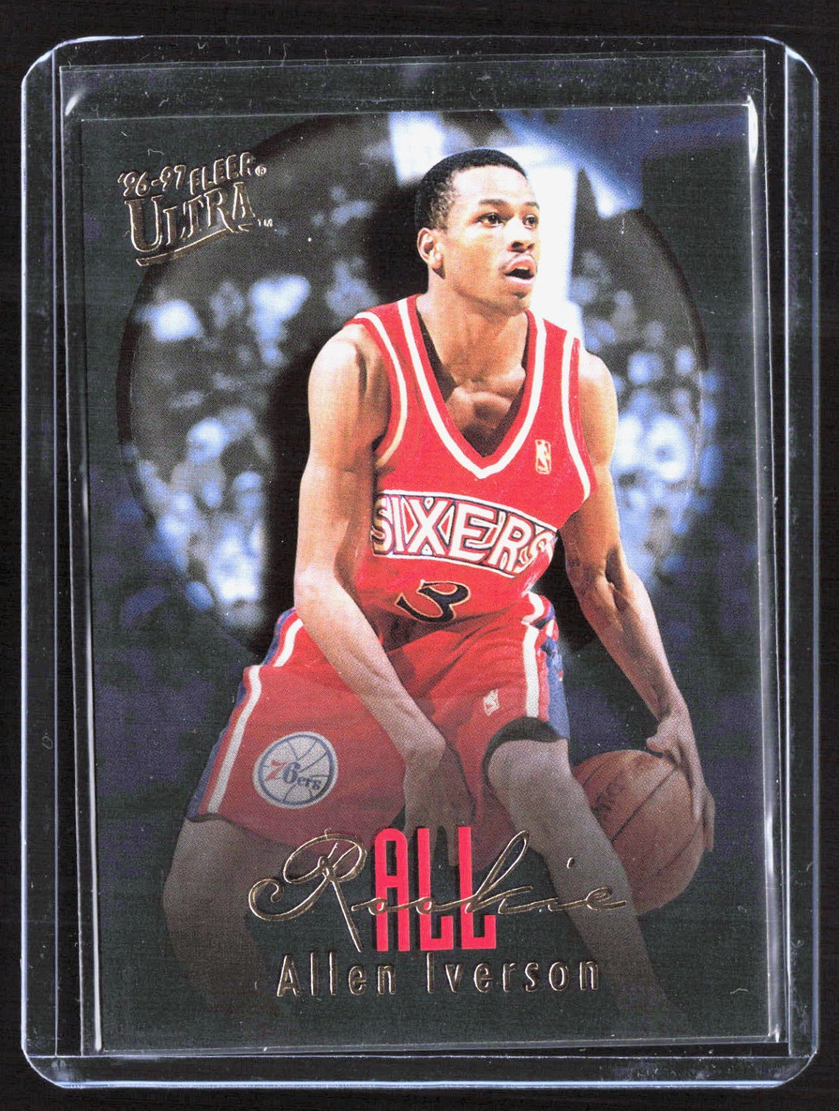 1996-97 Ultra - All-Rookie Allen Iverson 7 Basketball Philadelphia 76ers