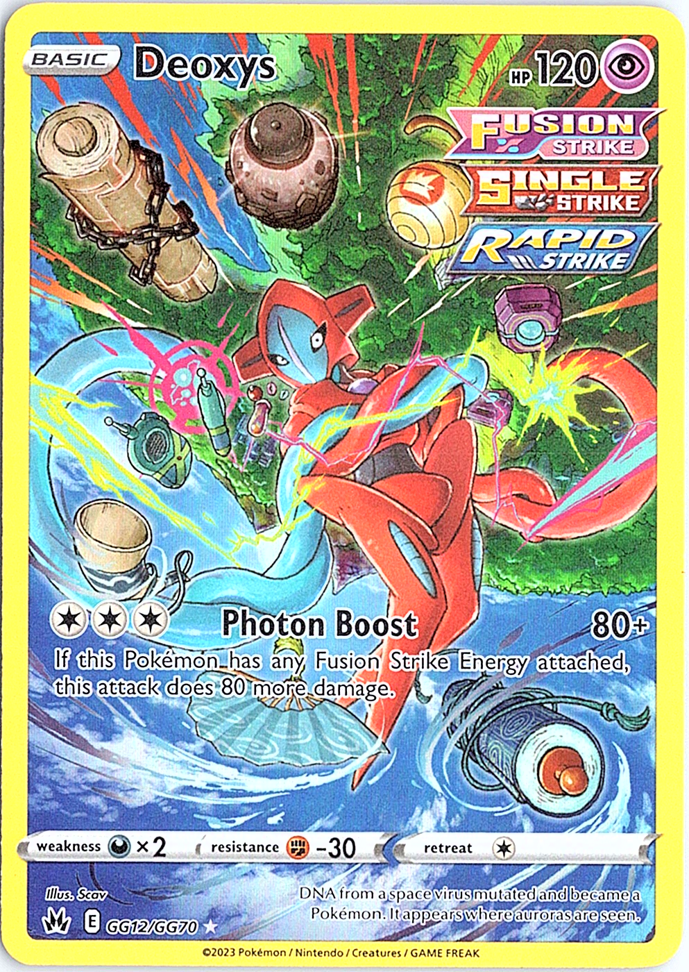 Deoxys Ultra Rare SWSH: Crown Zenith: Galarian Gallery GG12/GG70 NM