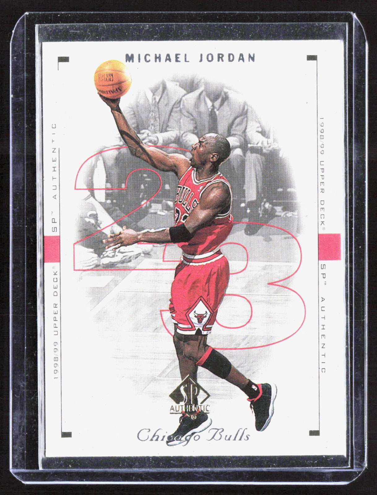 1998-99 SP Authentic Michael Jordan 8 Basketball Chicago Bulls