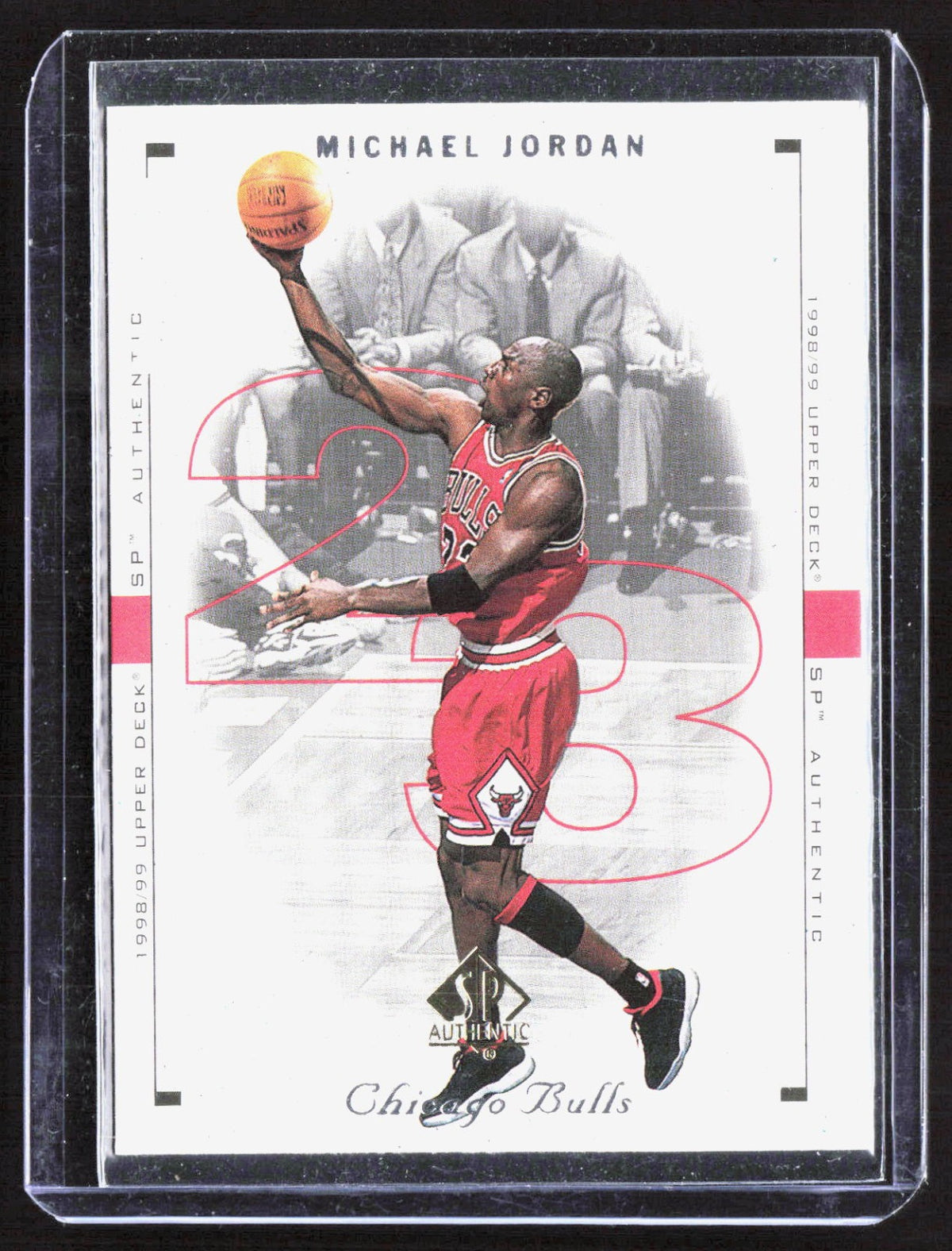 1998-99 SP Authentic Michael Jordan 8 Basketball Chicago Bulls