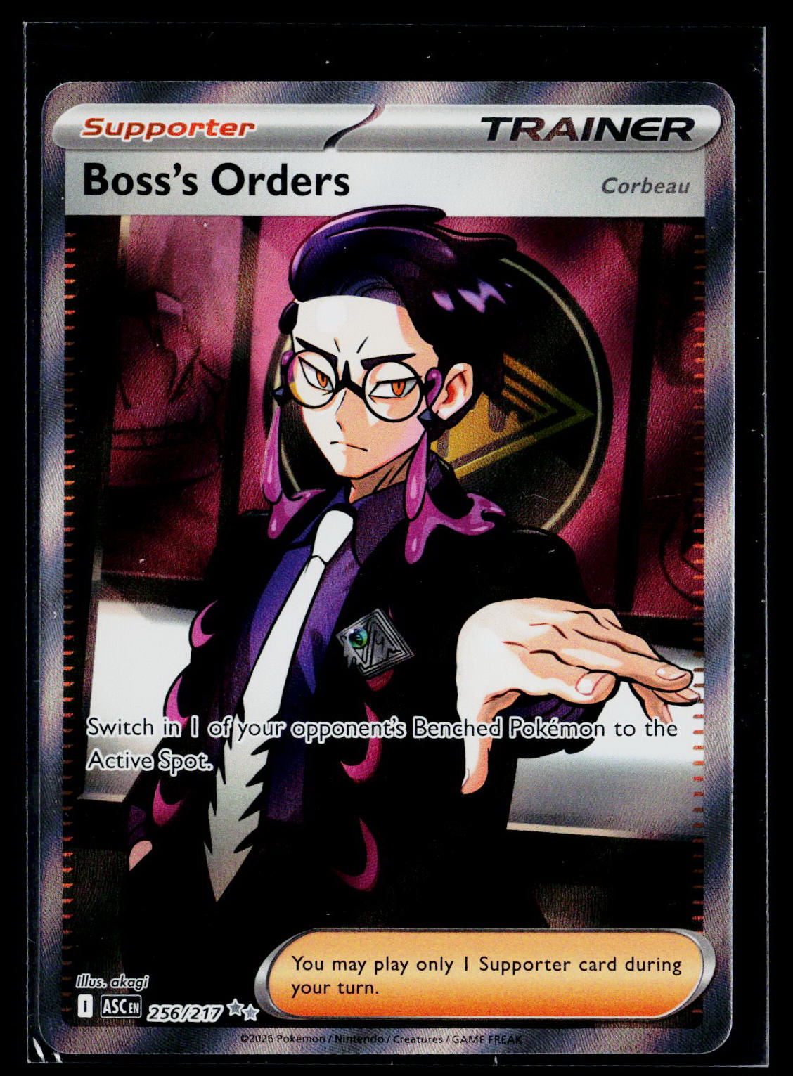 Boss's Orders [Corbeau] Holo ME: Ascended Heroes 256/217 NM