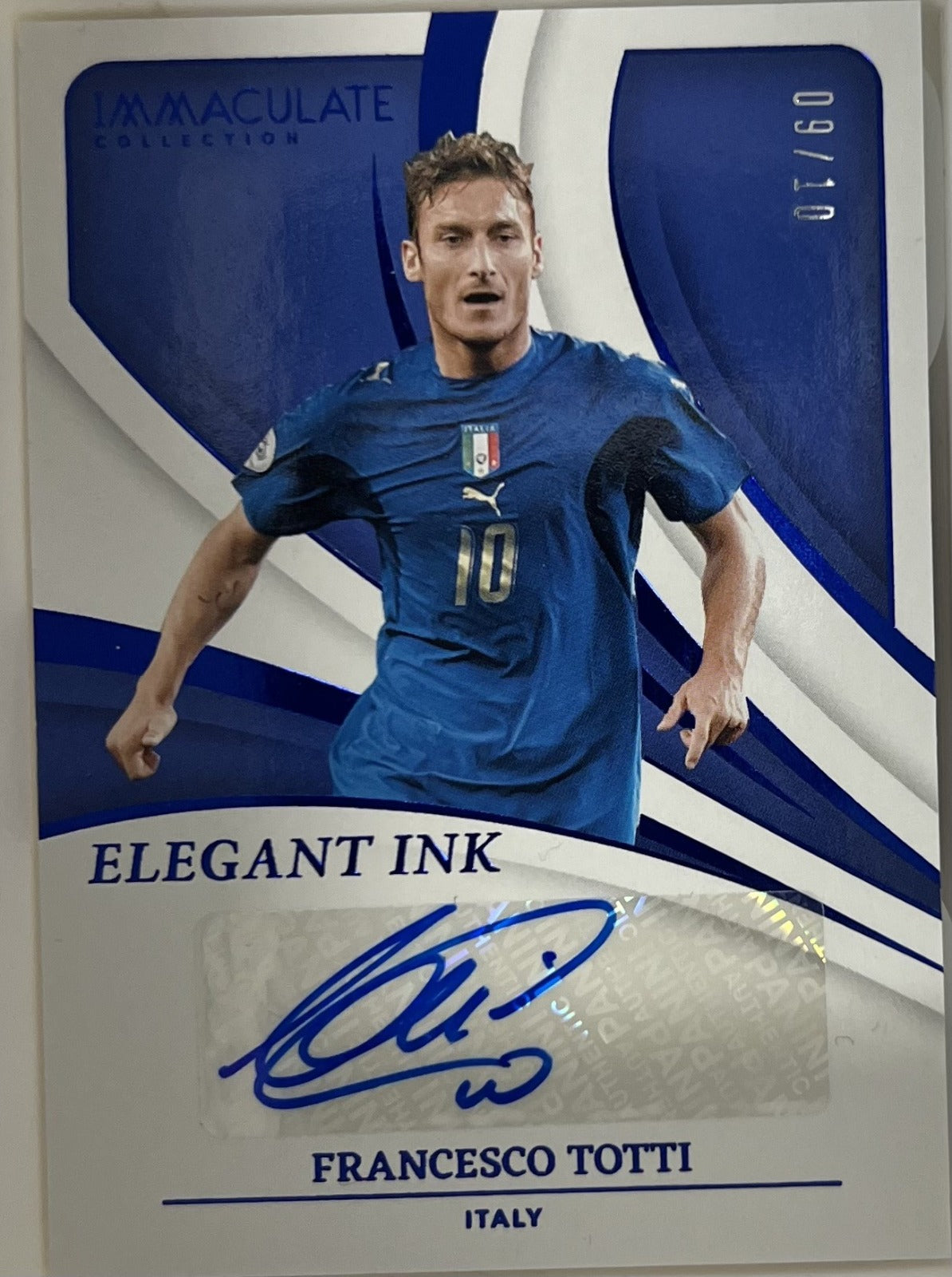 Francesco Totti Panini Immaculate Collection - Elegant Ink Sapphire EI-FT NM