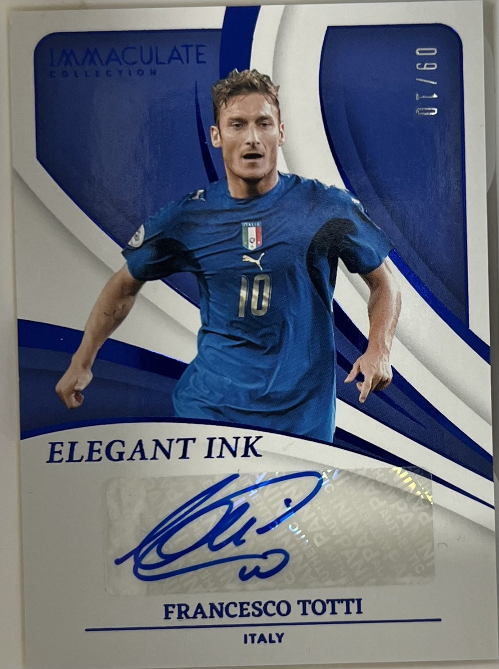 Francesco Totti Panini Immaculate Collection - Elegant Ink Sapphire EI-FT NM