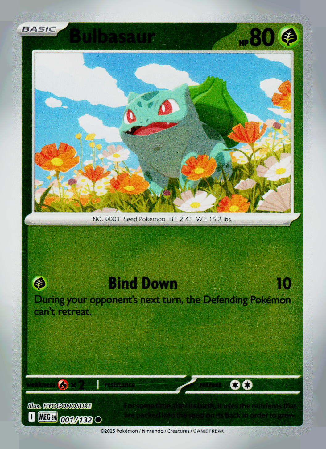 Bulbasaur MEG 001/132 Reverse Holo NM