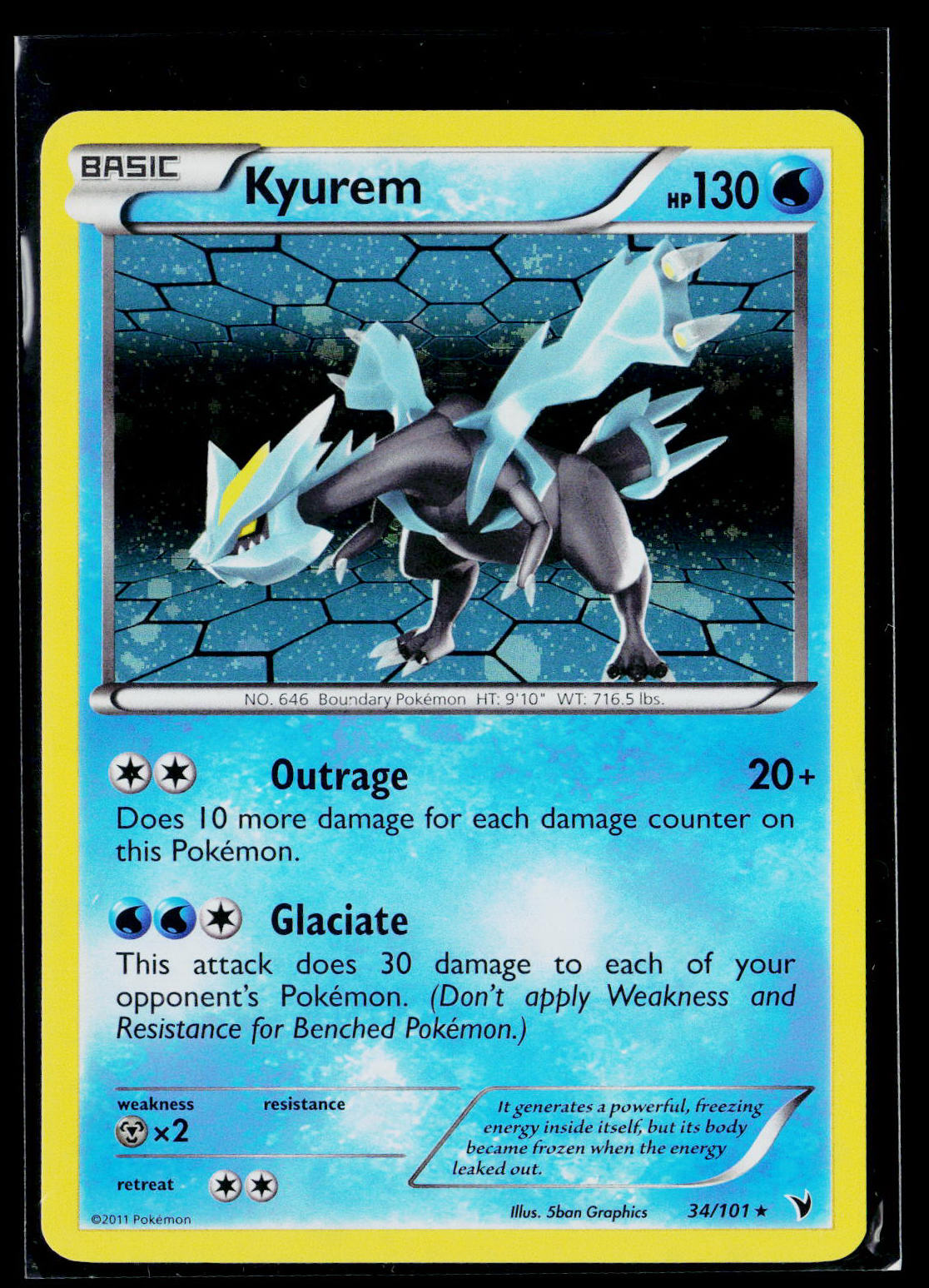Kyurem (Cosmos Holo) Holo Noble Victories 034/101 NM