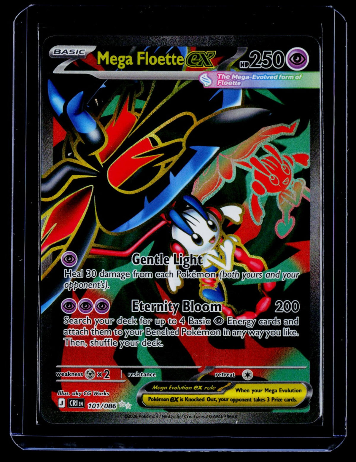 Mega Floette ex Holo ME04: Chaos Rising 101/086 NM