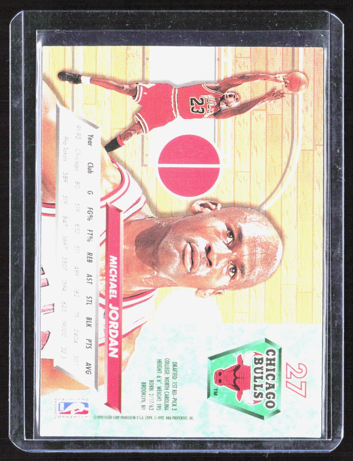1992-93 Ultra Michael Jordan 27 Basketball Chicago Bulls