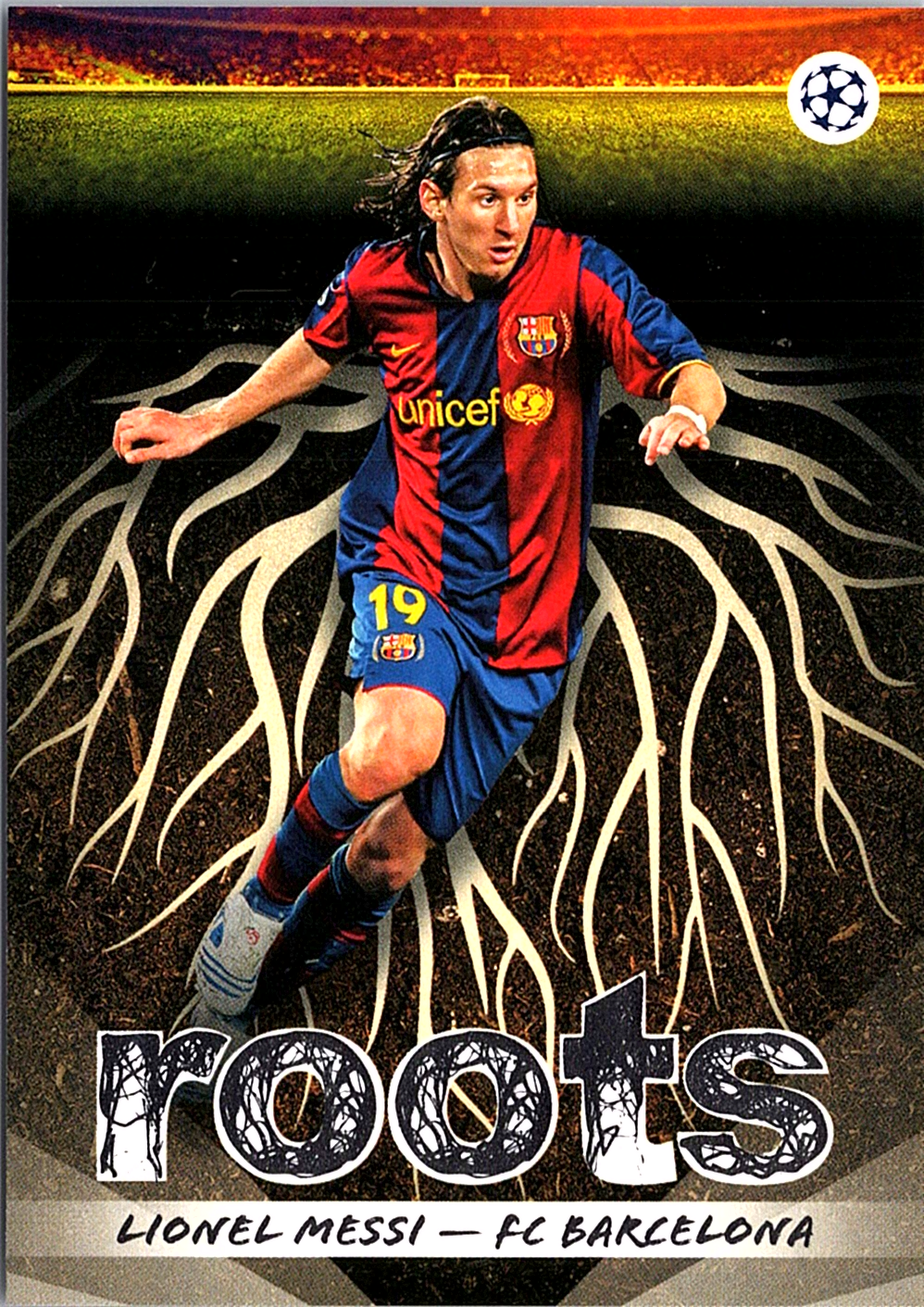 Lionel Messi Topps UEFA Club Competitions - Roots RT-15 NM