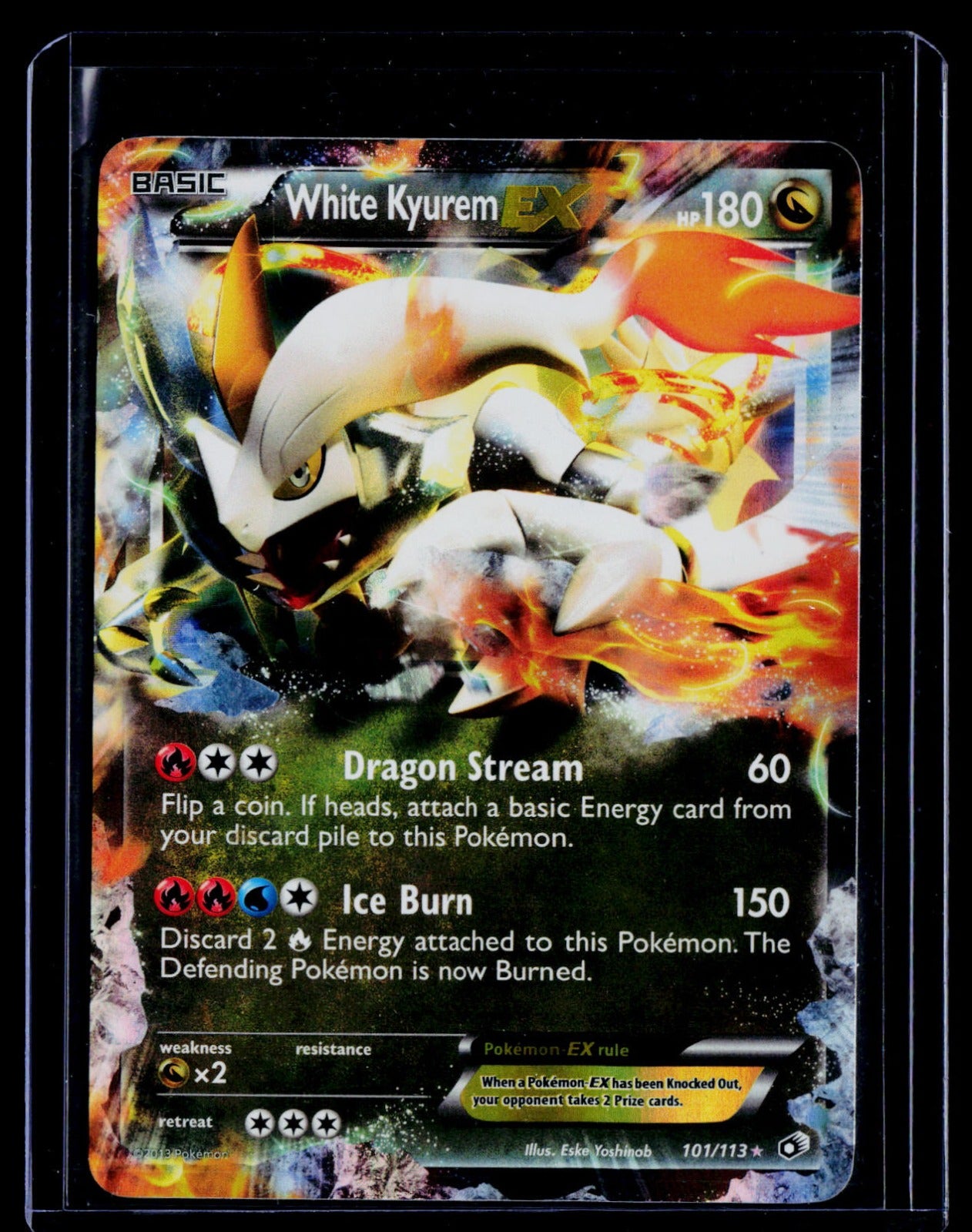 White Kyurem EX Holo Legendary Treasures 101/113 NM