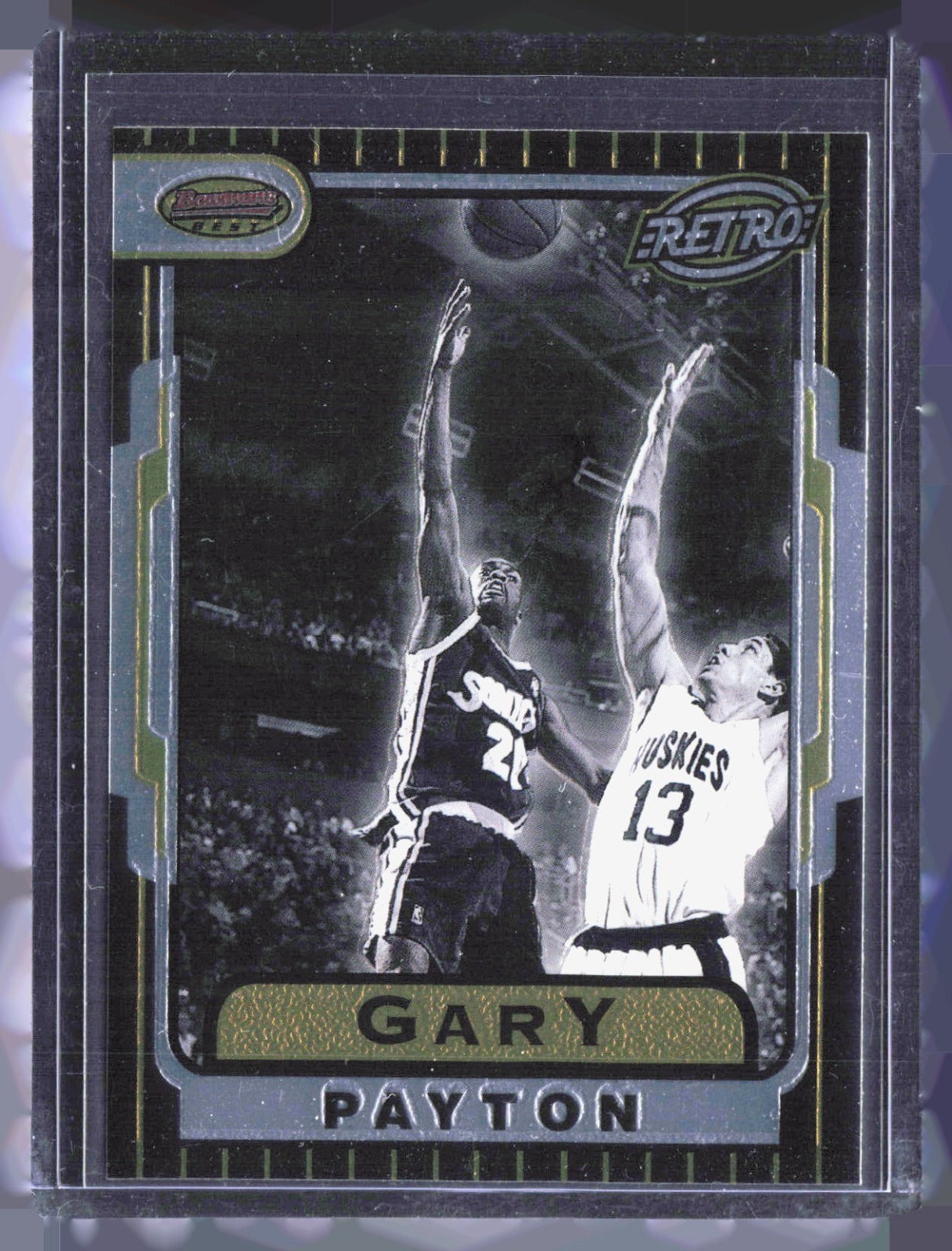 1996-97 Bowman's Best Gary Payton TB6 Basketball Seattle SuperSonics