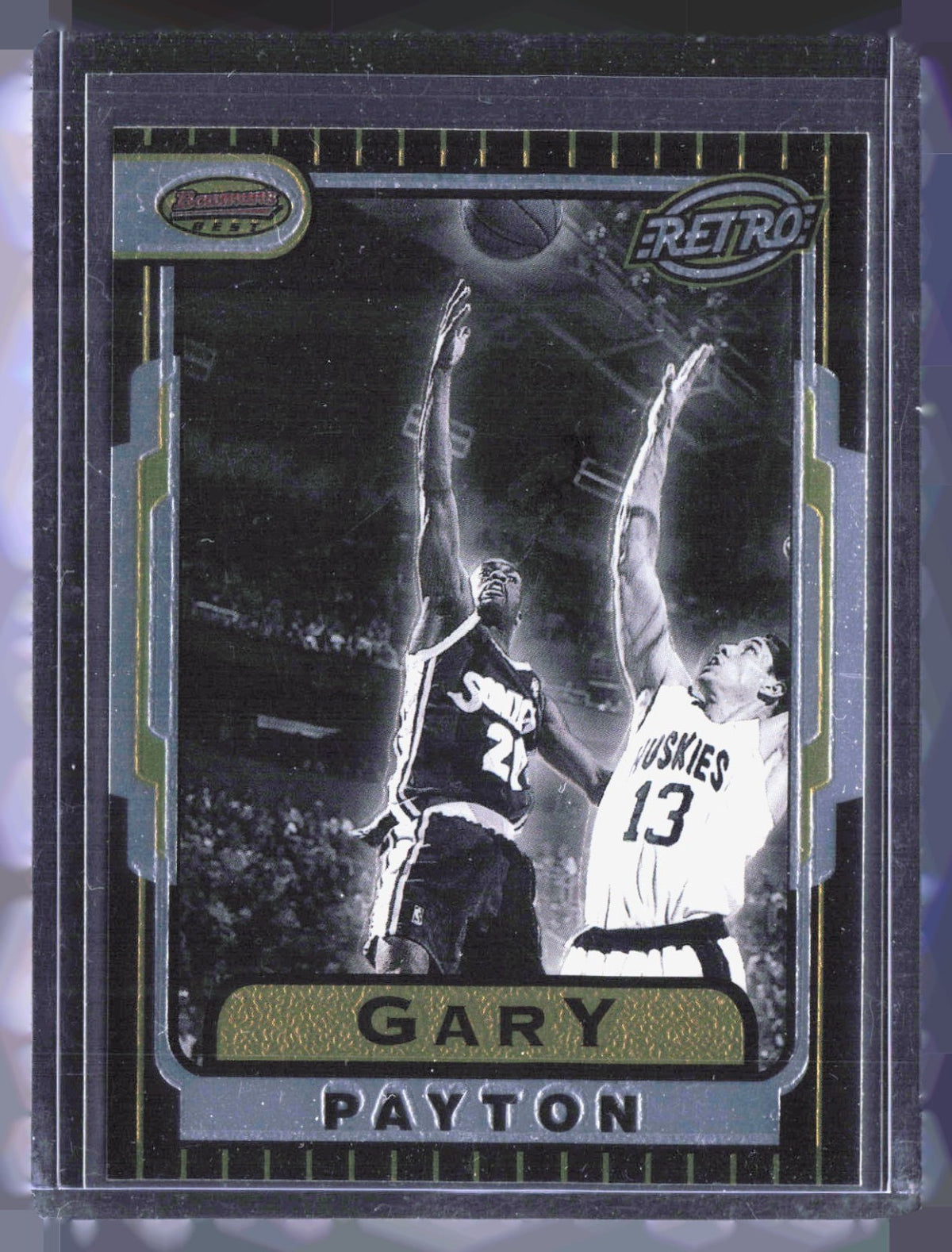 1996-97 Bowman's Best Gary Payton TB6 Basketball Seattle SuperSonics