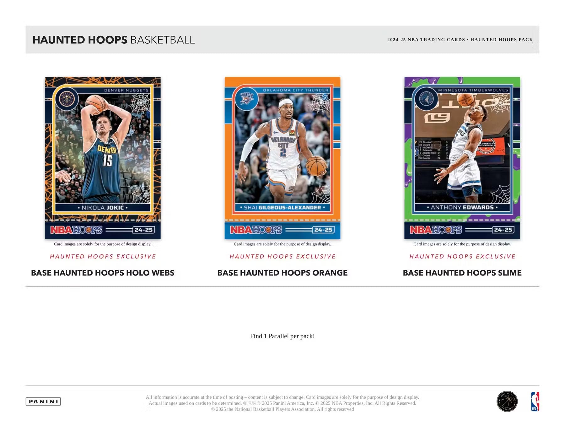 2024/25 Panini Haunted Hoops Halloween Basketball 40-Pack Box
