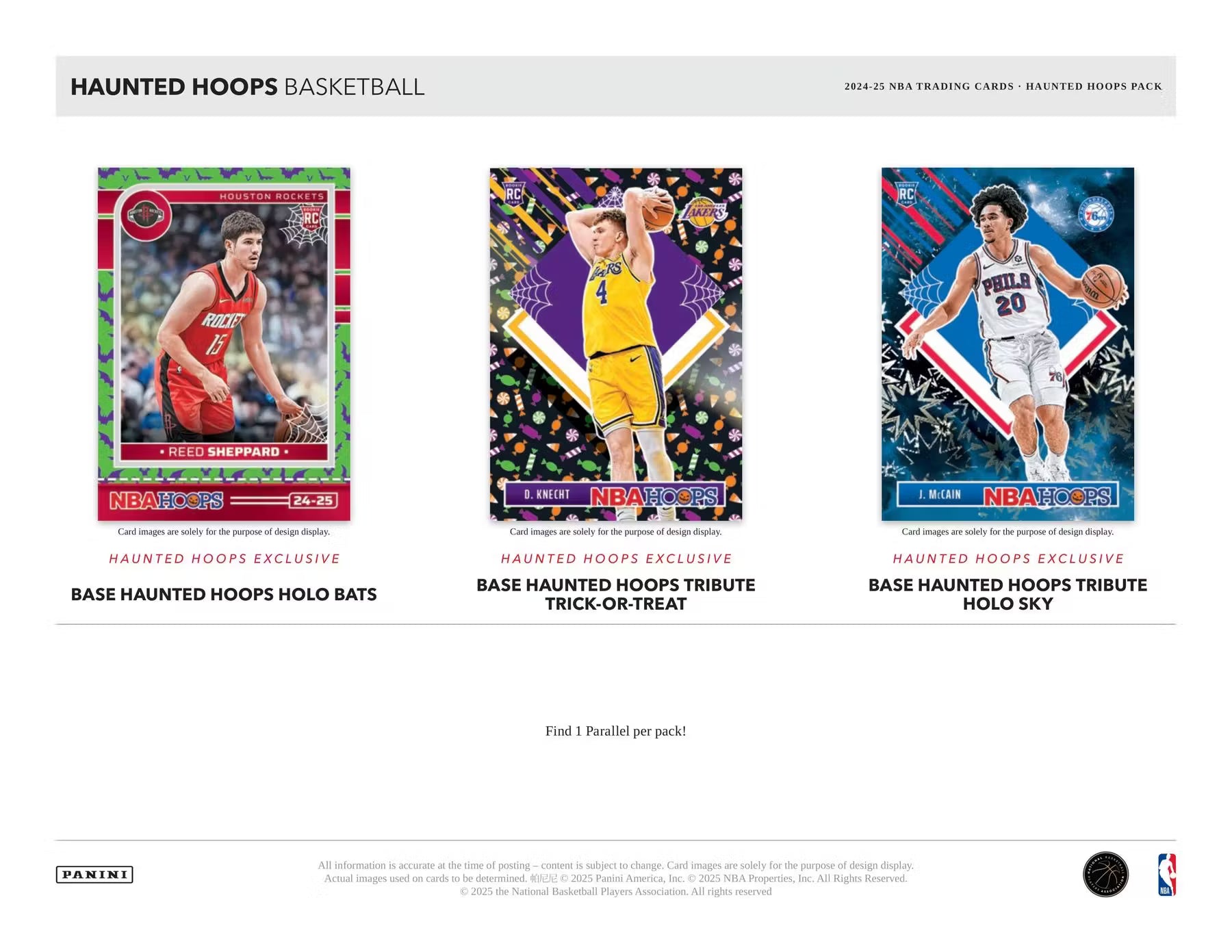 2024/25 Panini Haunted Hoops Halloween Basketball 40-Pack Box