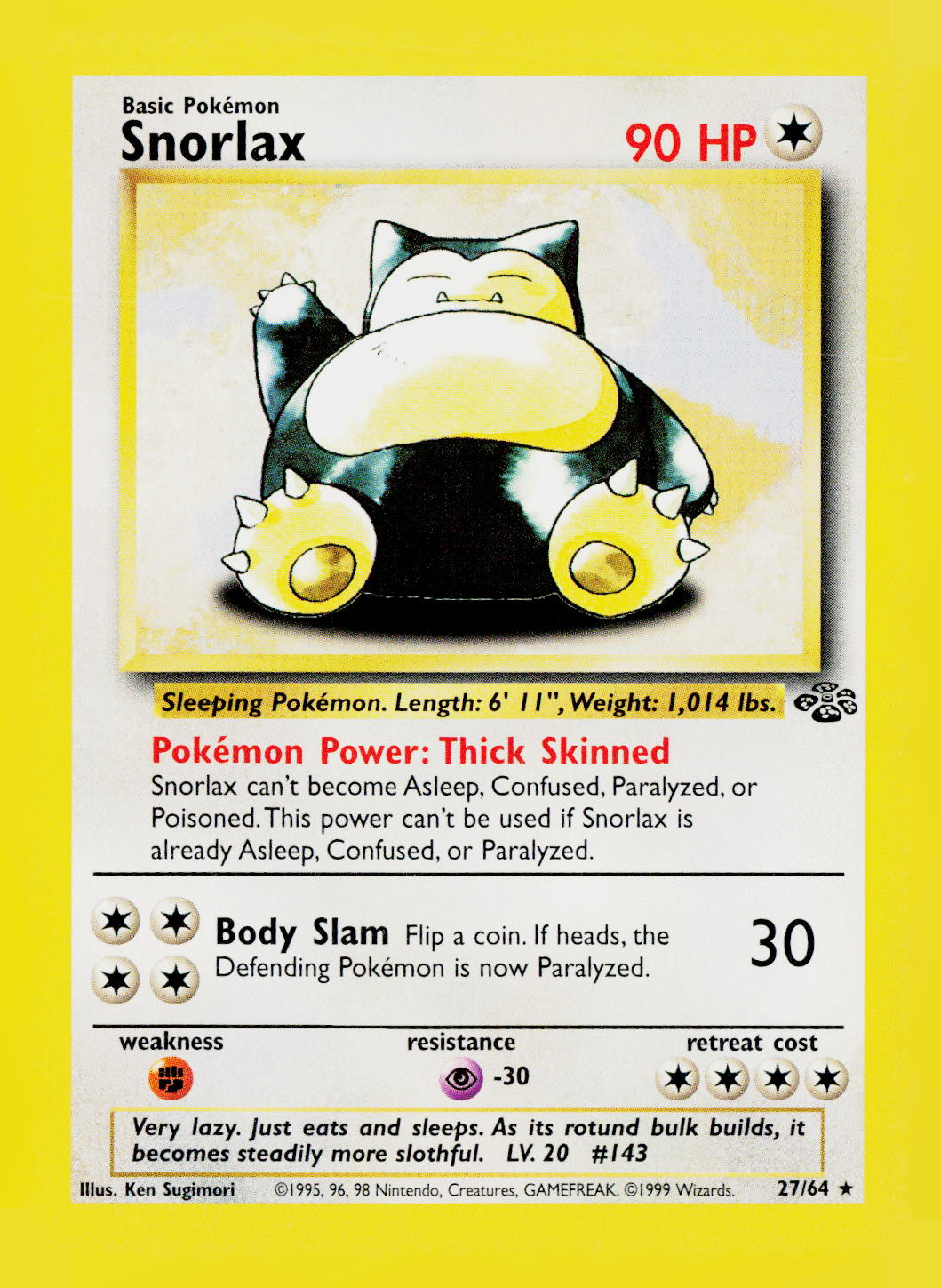 Snorlax (27) Unlimited Jungle 27/64 LP