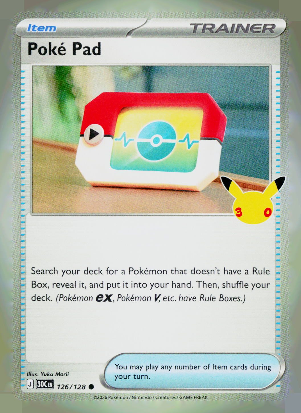 Poke Pad 30C 126/128 Holo NM