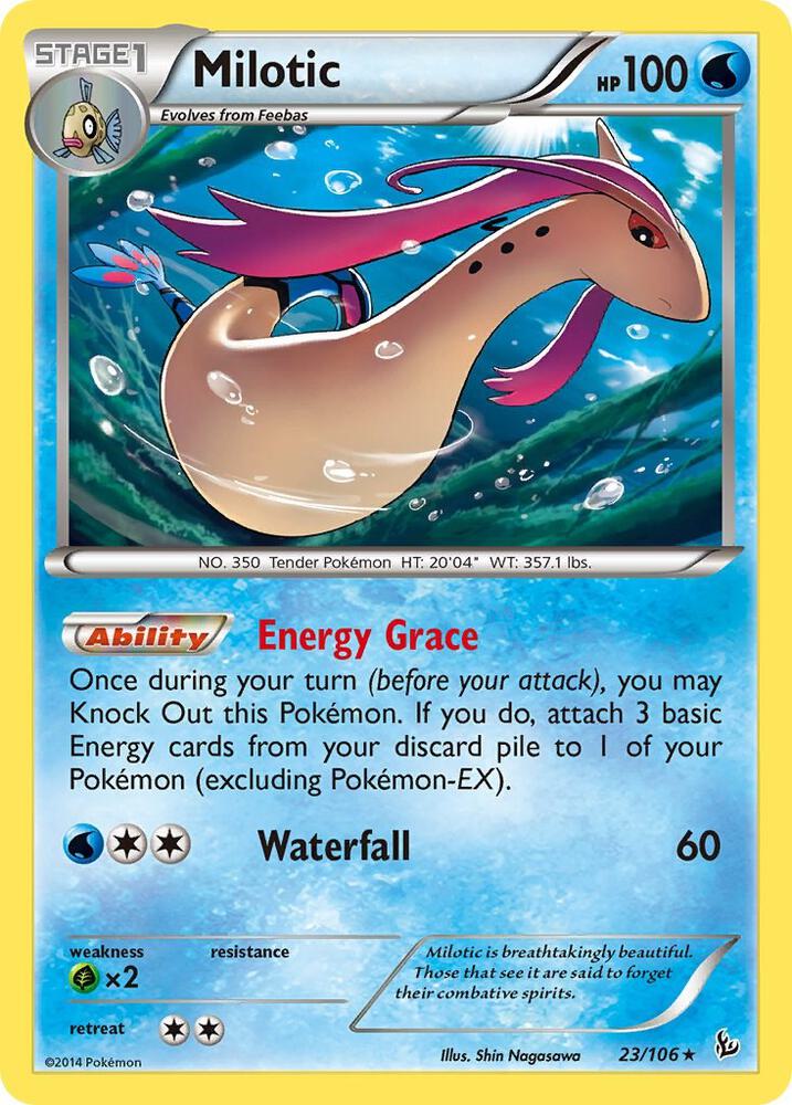 Milotic Holo Rare XY - Flashfire 23/106 NM
