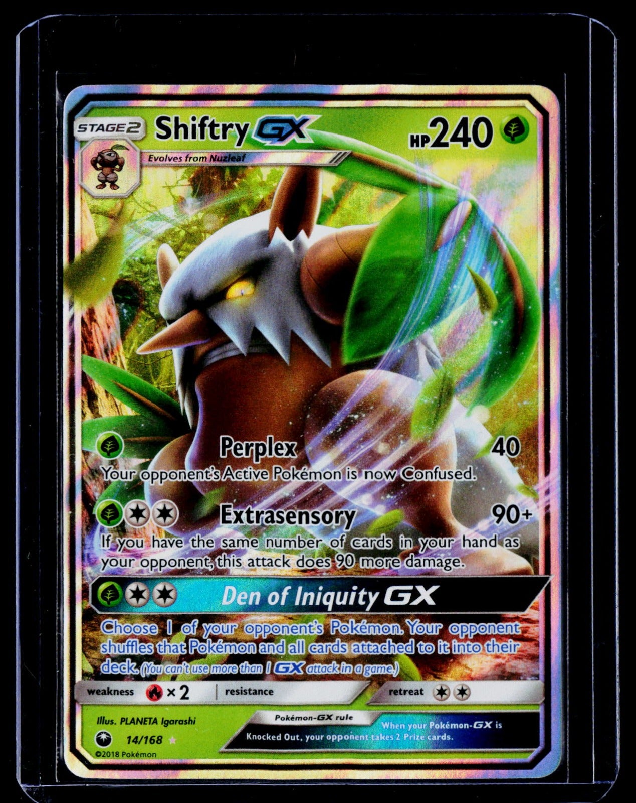 Shiftry GX Holo SM - Celestial Storm 14/168 NM