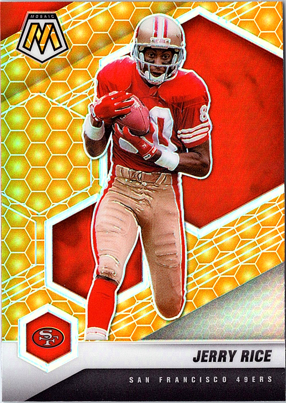 2021 Panini Mosaic - Prizm Camo Pink Jerry Rice 175 Football San Francisco 49ers