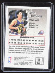 1996-97 Finest John Stockton 90 Basketball Utah Jazz
