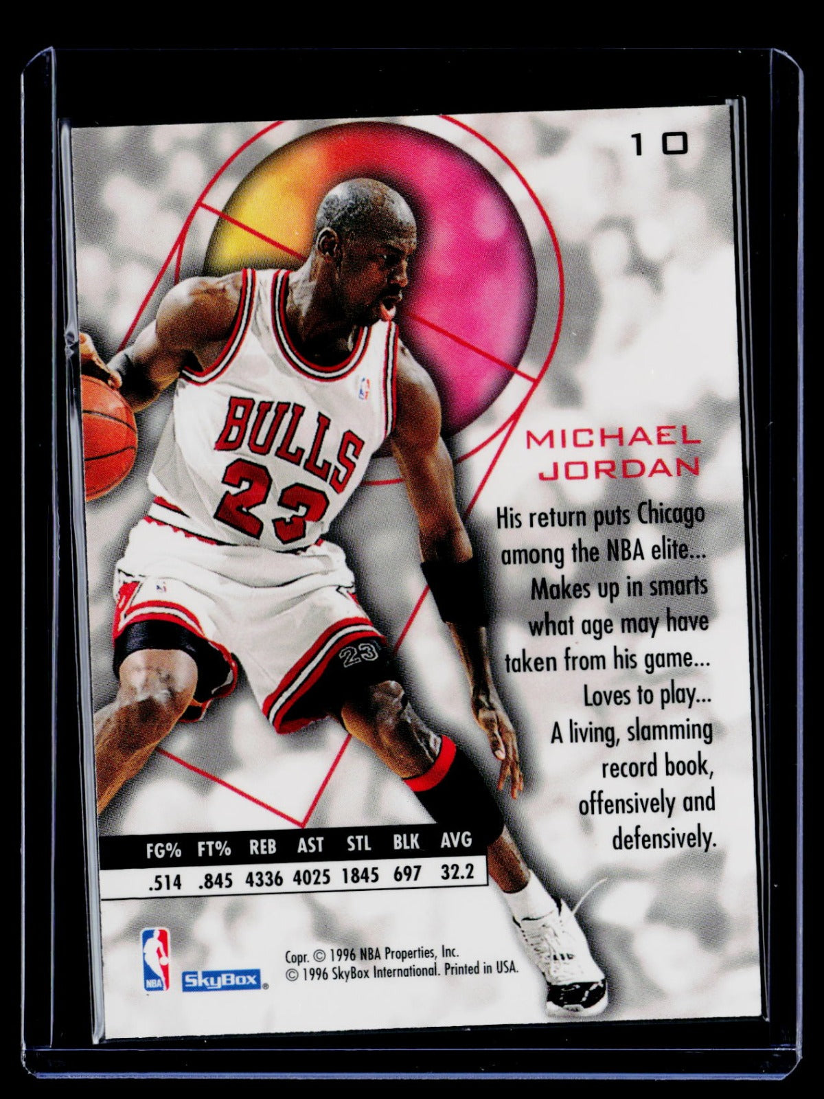 Michael Jordan SkyBox E-XL 10 NM
