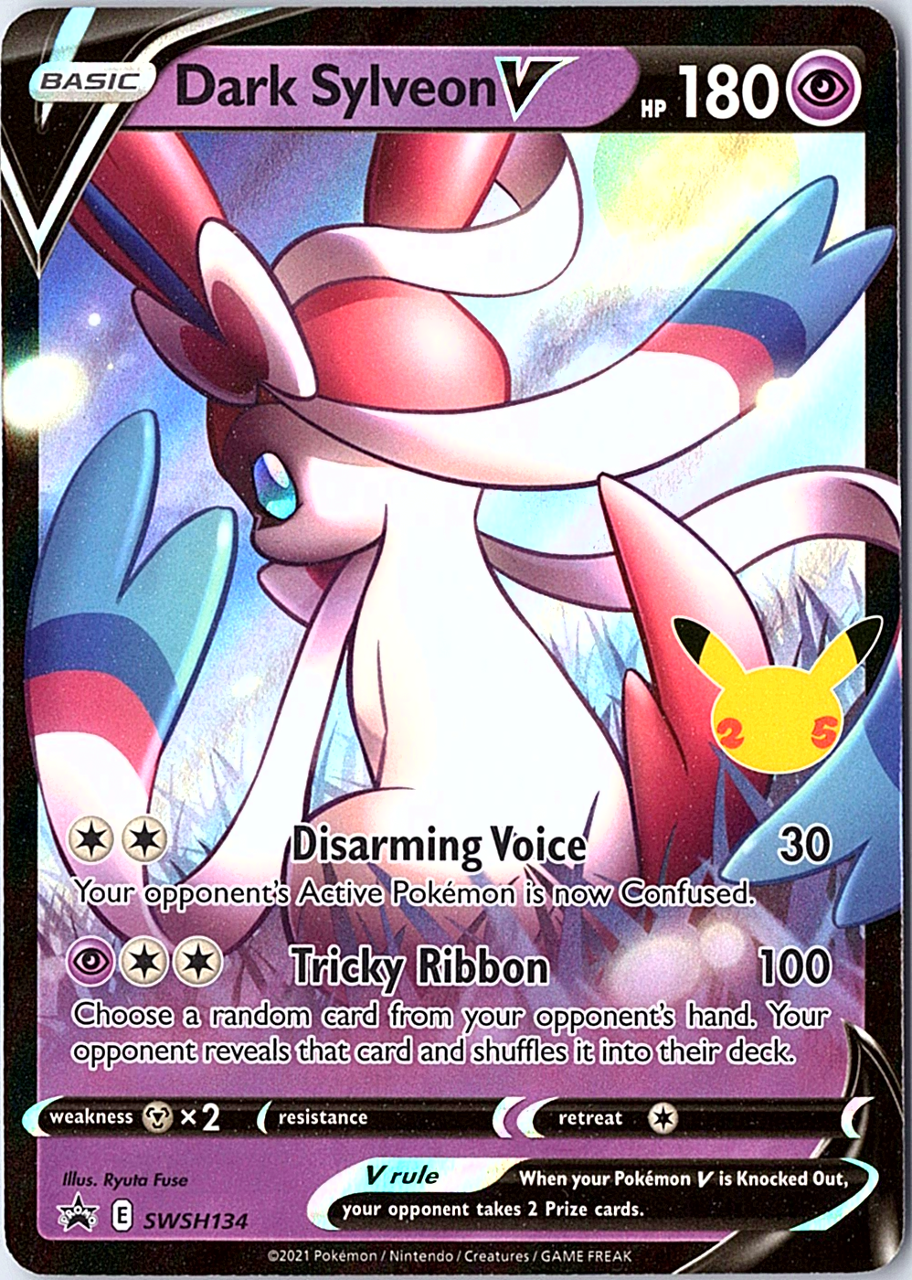 Dark Sylveon V Promo SWSH: Sword & Shield Promo Cards SWSH134 NM