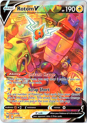 Rotom V (Alternate Full Art) Ultra Rare SWSH11: Lost Origin 177/196 NM