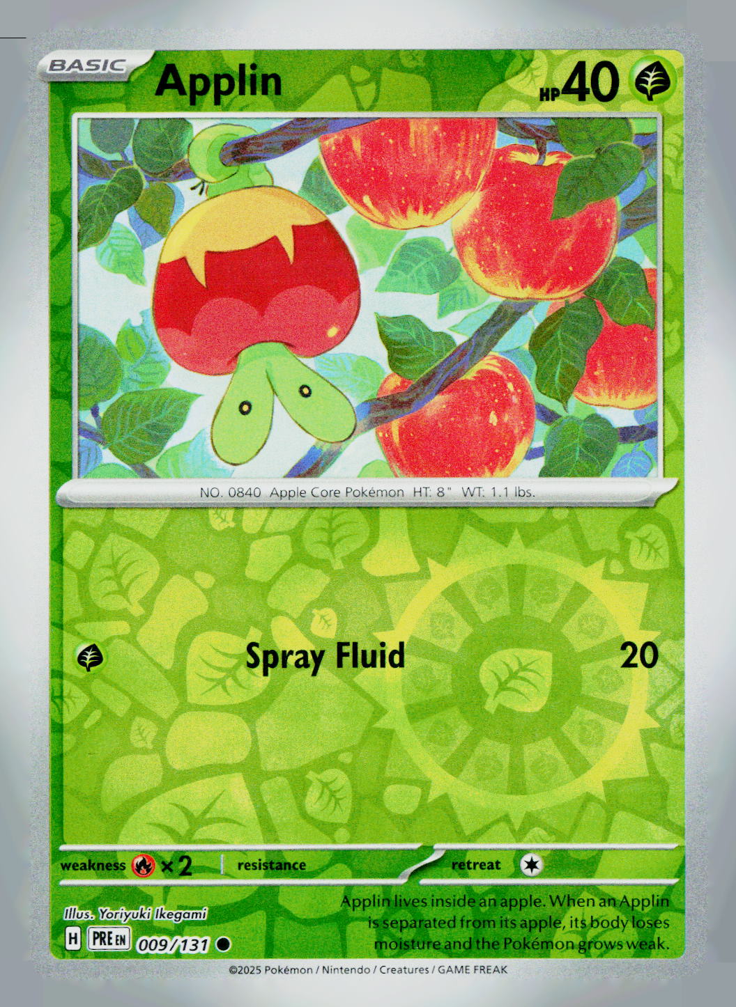 Applin PRE 009/131 Reverse Holo NM