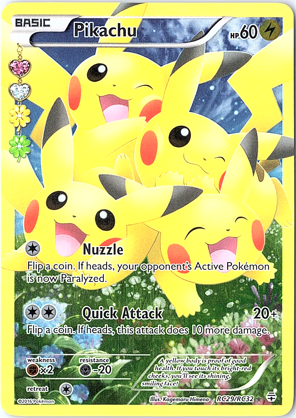 Pikachu (Full Art) Ultra Rare Generations: Radiant Collection RC29/RC32 NM