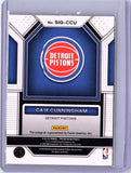 2022 Panini Prizm Cade Cunningham Signatures Auto SIGCCU (Back)