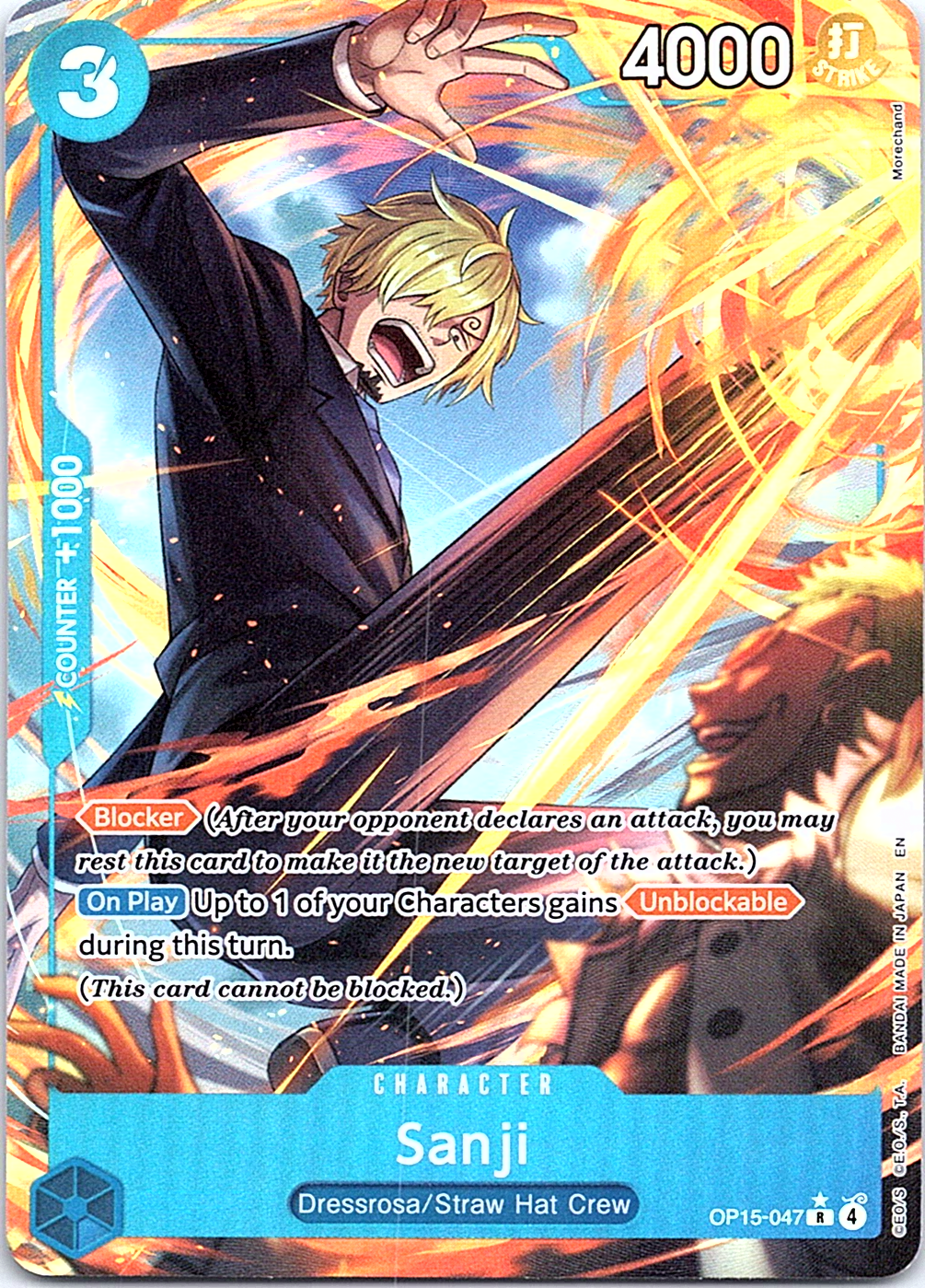 Sanji C Starter Deck EX: Gear 5 ST21-003 NM