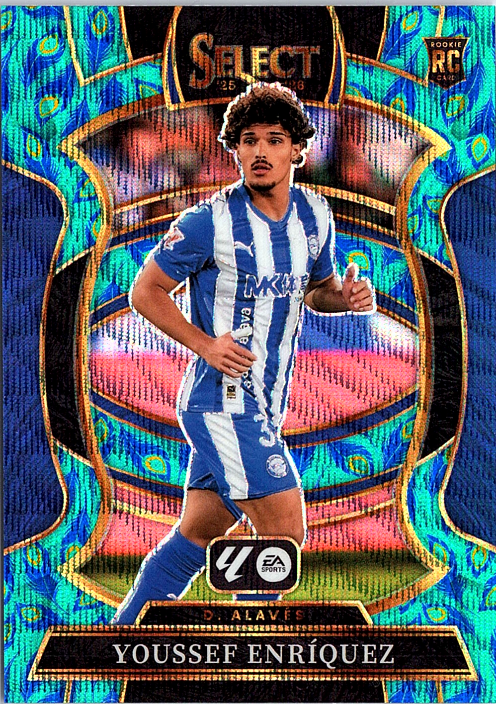 2025-26 Panini Select La Liga - Peacock Youssef Enriquez 71 Deportivo Alaves