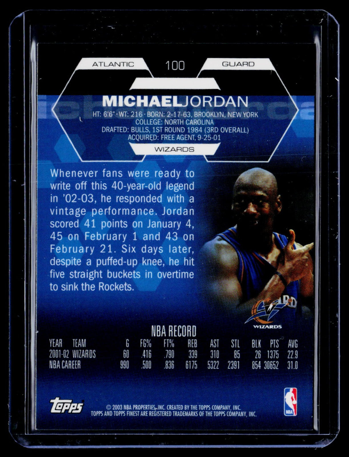 Michael Jordan Finest 100 NM