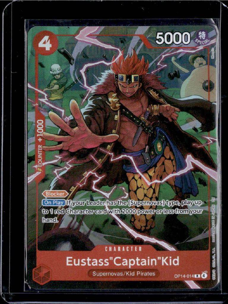 Eustass"Captain"Kid (One Piece Card Game Illustration Box Vol. 8) Foil One Piece Promotion Cards OP14-014 NM