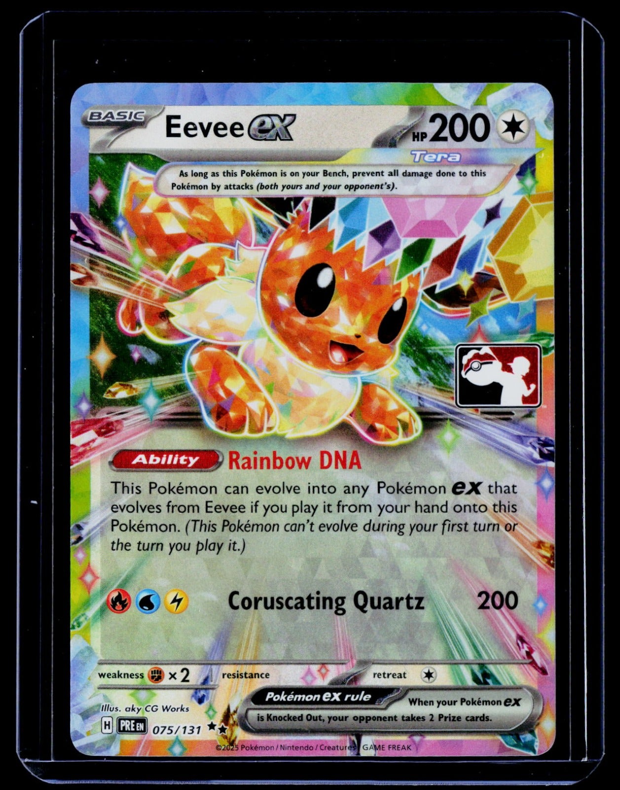 Eevee ex Holo Prize Pack Series Cards 075/131 NM