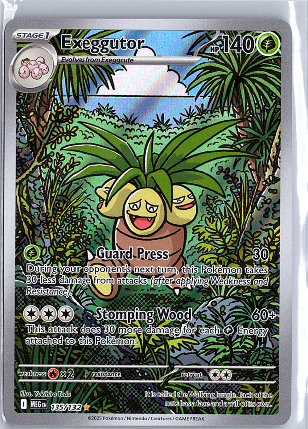 Exeggutor Illustration Rare ME01: Mega Evolution 135/132 NM