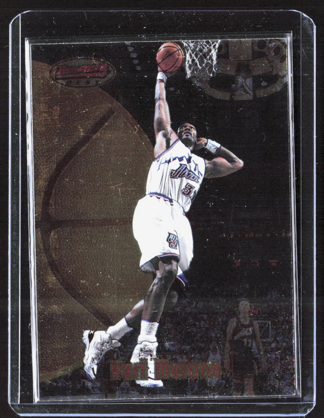 1997-98 Bowman's Best Karl Malone 13 Basketball Utah Jazz